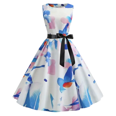 Платье с цветами