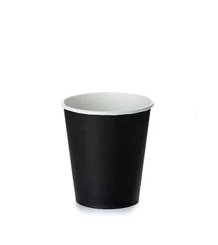 Стакан 250мл бум. д/гор.нап ЧЕРНЫЙ d-80 (50/1000)